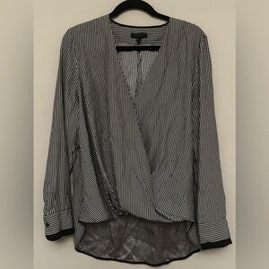 Rag & Bone Black and White Striped Blouse